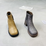 逖慕 广州鞋 新款 牛仔胎牛  内里真皮 脚垫真皮 35-39 货号：92-7