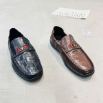 鳄鱼世家 广州鞋 新款 头层牛皮 内里羊皮 脚垫羊皮 38-44 货号：1983