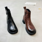 美之美 广州鞋 手抓牛皮 二棉 35-40 货号：86202-068