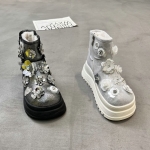 樱歌 广州鞋 新款 碎金牛皮+羊毛 大棉 34-39 货号：661-17