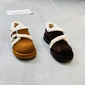 樱歌 广州鞋 新款 油丝绒牛皮+羊毛 大棉 34-39 货号：2751-13