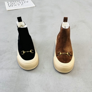 热爆88 广州鞋 新款 头层牛皮+全羊毛 大棉 35-39 货号：281-4