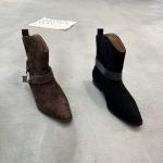 樱歌 广州鞋 新款 牛反绒 内里真皮 脚垫羊皮 34-39 货号：9919-1