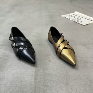 轩美诗 广州鞋 新款 头层牛皮 内里羊皮 脚垫羊皮 36-40 货号：5024