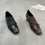 轩美诗 广州鞋 新款 油蜡羊皮 内里羊皮 脚垫羊皮 35-40 货号：40159