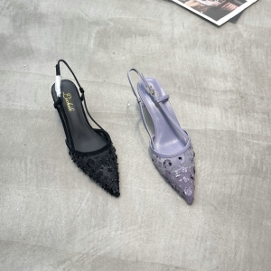 立驰俪 广州鞋 新款 羊皮+单网 内里羊皮 脚垫羊皮 36-39 货号：518-9