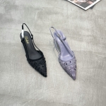 立驰俪 广州鞋 新款 羊皮+单网 内里羊皮 脚垫羊皮 36-39 货号：518-9