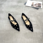 樱歌 广州鞋 新款 金属胎牛 内里羊皮 脚垫羊皮 34-37 货号：6846-13