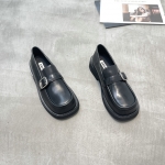 荞溪 广州鞋 新款 油蜡胎牛 内里羊皮 脚垫羊皮 36-39 货号：91-1