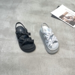 芩歌 广州鞋 新款 羊皮+布 35-39 货号：123-3