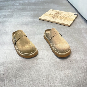捷狮 广州鞋 新款 头层牛皮 脚垫真皮 38-43 货号：19021