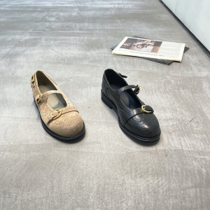 樱歌 广州鞋 新款 羊京+胎小牛皮 内里羊皮 脚垫羊皮 34-39 货号：2601-1